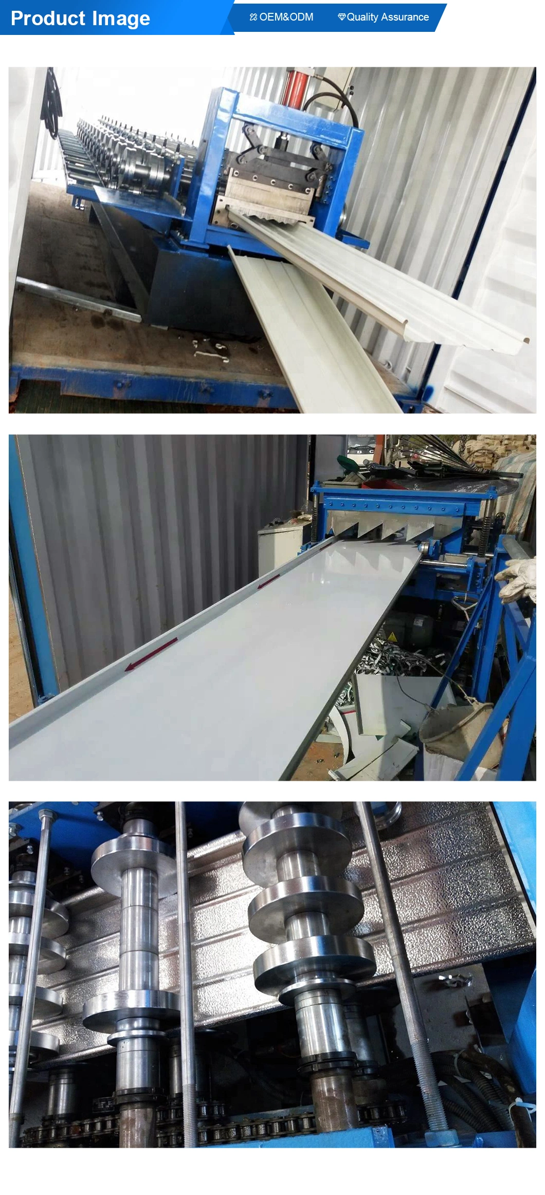 Standing Seam Forming Machine Clip Lock Roofing Sheet Roll Forming Machine